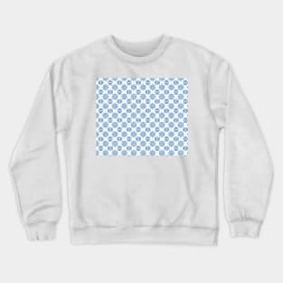 Blue and white frame tile Crewneck Sweatshirt